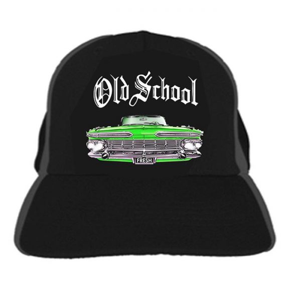 Cap Old School Green Car