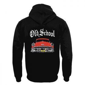 Clothing Hoodie Old School Red Car