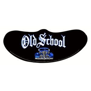 Old School Blue Car Mask