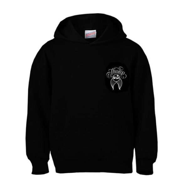 Thump Mustache Hoodie Front