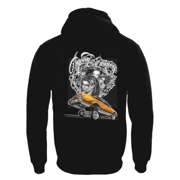 agony and ecstasy hoodie back